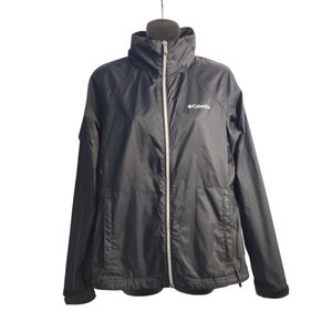 Columbia Women's Switchback Black Windbreaker Jacket Size Medium